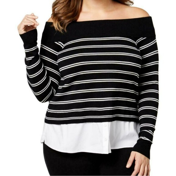 INC Off Shoulder Sweater Size 1X NWT - Picture 1 of 4